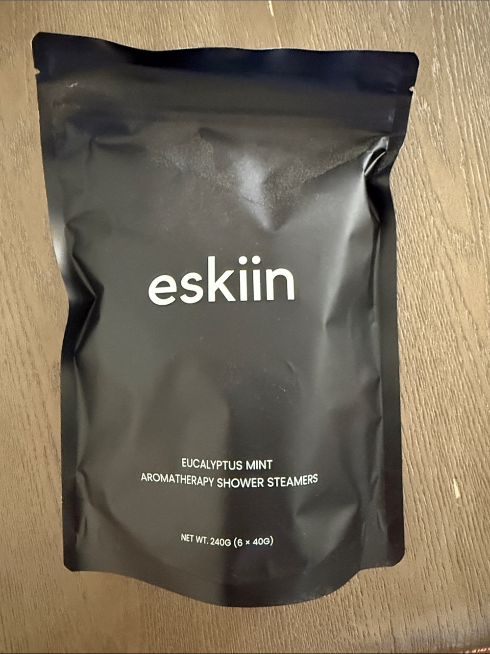 Eucalyptus Mint Aromatherapy Shower Steamers - Black. Unopened